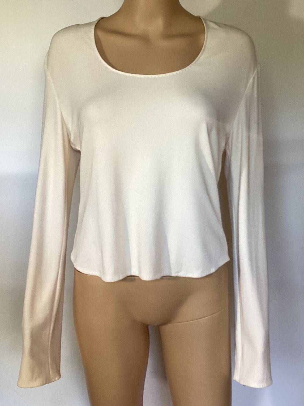 Brioni 100% Silk women’s long sleeve top Sz 42 / 6